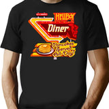 Heckboy Diner Sign T-Shirt for Men & Women, T-Shirts Graphic Tee - Black