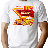 Heckboy Diner Sign T-Shirt for Men & Women, T-Shirts Graphic Tee - White