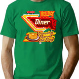 Heckboy Diner Sign T-Shirt for Men & Women, T-Shirts Graphic Tee - Green