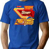 Heckboy Diner Sign T-Shirt for Men & Women, T-Shirts Graphic Tee - Blue