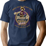 Hector'S Tequila Label T-Shirt for Men & Women, T-Shirts Graphic Tee - Navy