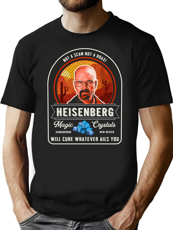 Heisenberg Magic Crystals T-Shirt for Men & Women, T-Shirts Graphic Tee - Black