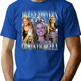 Helen Shivers Croaker Queen Horror Movie T-Shirt for Men & Women, T-Shirts Graphic Tee - Blue