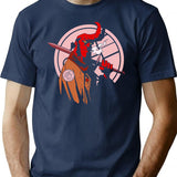 Hellboy T-Shirt for Men & Women, T-Shirts Graphic Tee - Navy