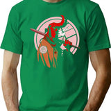 Hellboy T-Shirt for Men & Women, T-Shirts Graphic Tee - Green