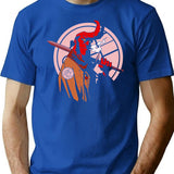 Hellboy T-Shirt for Men & Women, T-Shirts Graphic Tee - Blue