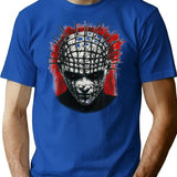 Hellraiser T-Shirt for Men & Women, T-Shirts Graphic Tee - Blue