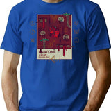 Hematic Red T-Shirt for Men & Women, T-Shirts Graphic Tee - Blue