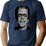 Herman Munster Profile T-Shirt for Men & Women, T-Shirts Graphic Tee - Navy