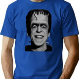 Herman Munster Profile T-Shirt for Men & Women, T-Shirts Graphic Tee - Blue