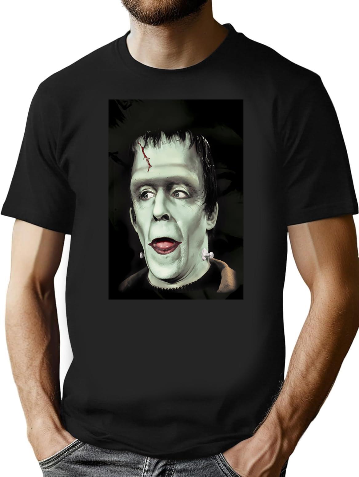 Herman Munster T-Shirt for Men & Women, T-Shirts Graphic Tee - Black