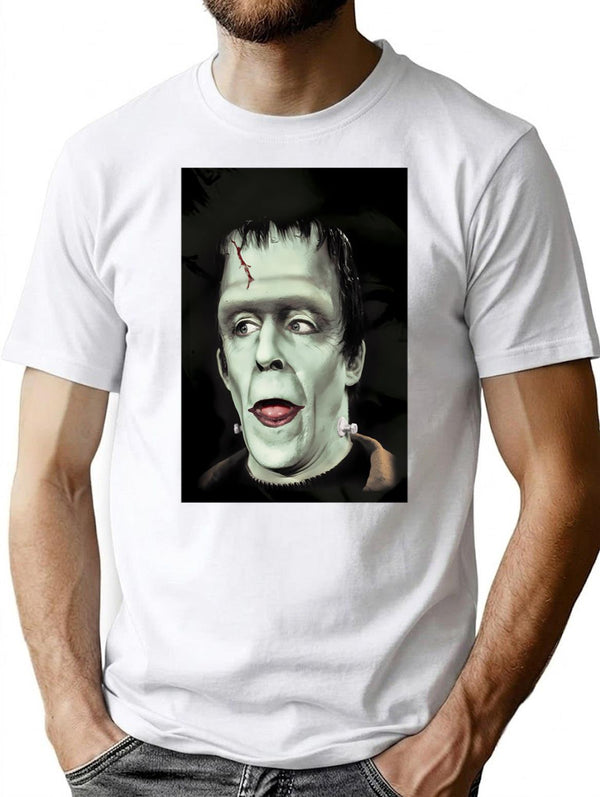 Herman Munster T-Shirt for Men & Women, T-Shirts Graphic Tee - White