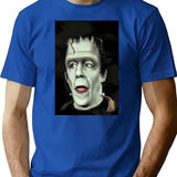Herman Munster T-Shirt for Men & Women, T-Shirts Graphic Tee - Blue