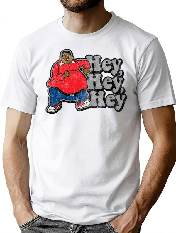 Hey Hey Hey Worn Lts T-Shirt for Men & Women, T-Shirts Graphic Tee - White
