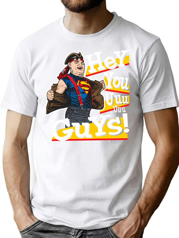 Hey You Guys Goonies T-Shirt for Men & Women, T-Shirts Graphic Tee - White