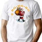 Ho Ho Ho Check Out My Sack T-Shirt for Men & Women, T-Shirts Graphic Tee - White