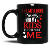 Homeschool Best Of Me Black Gift Coffee Mug
