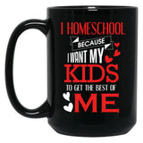 Homeschool Best Of Me Black Gift Coffee Mug