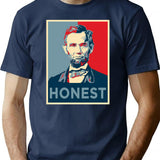 Honest Abe T-Shirt for Men & Women, T-Shirts Graphic Tee - Navy