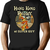 Hong Kong Phooey City Worn T-Shirt for Men & Women, T-Shirts Graphic Tee - Black