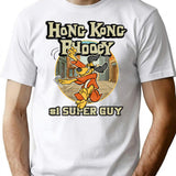 Hong Kong Phooey City Worn T-Shirt for Men & Women, T-Shirts Graphic Tee - White