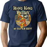 Hong Kong Phooey City Worn T-Shirt for Men & Women, T-Shirts Graphic Tee - Navy