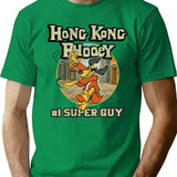 Hong Kong Phooey City Worn T-Shirt for Men & Women, T-Shirts Graphic Tee - Green