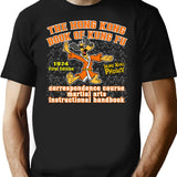 Hong Kong Phooey Kung Fu Manual T-Shirt for Men & Women, T-Shirts Graphic Tee - Black