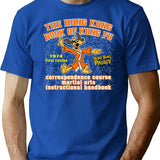 Hong Kong Phooey Kung Fu Manual T-Shirt for Men & Women, T-Shirts Graphic Tee - Blue