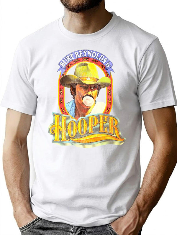 Hooper Movie Poster Worn T-Shirt for Men & Women, T-Shirts Graphic Tee - White