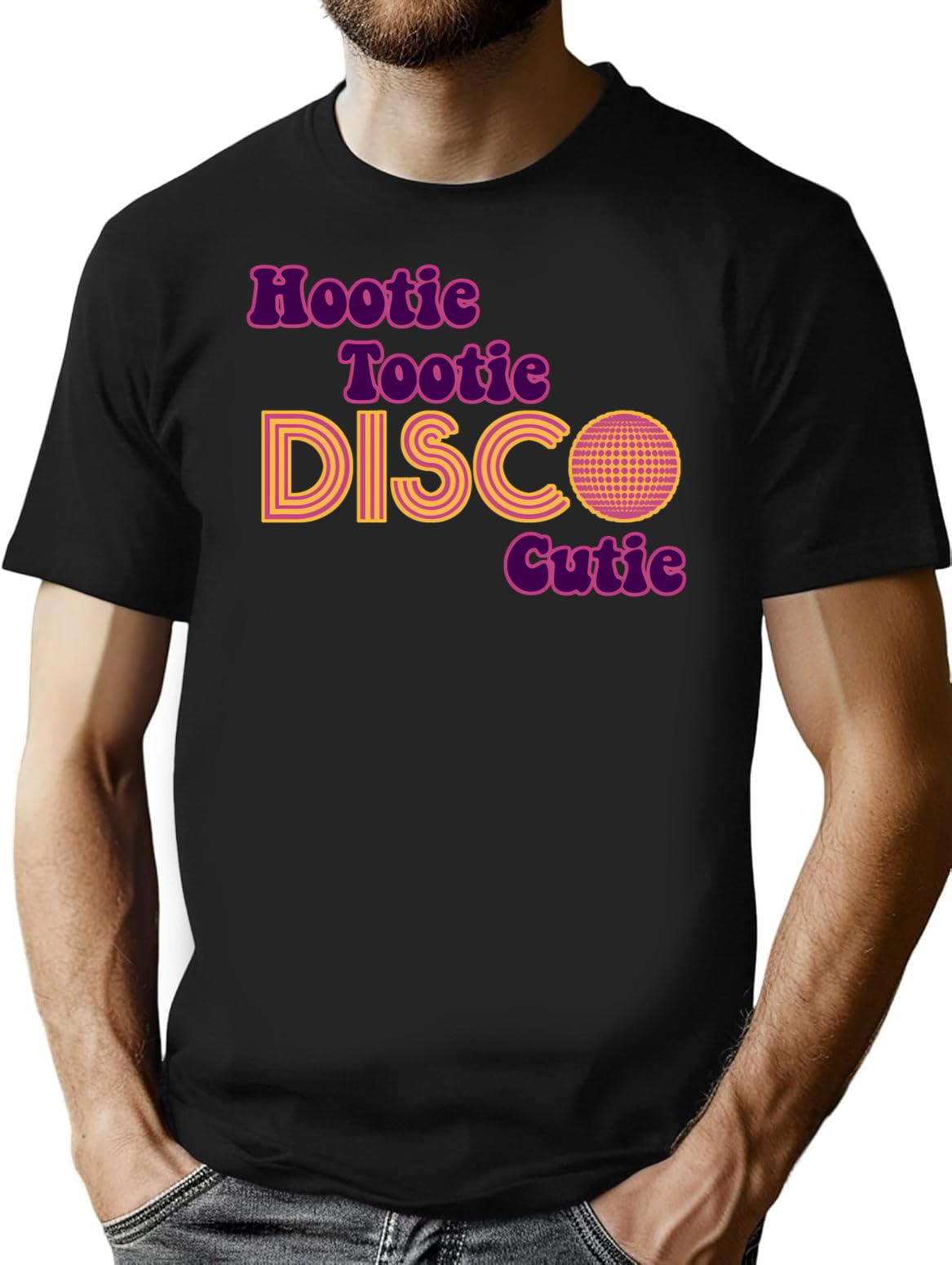 Hootie Tootie Disco Cutie T-Shirt for Men & Women, T-Shirts Graphic Tee - Black