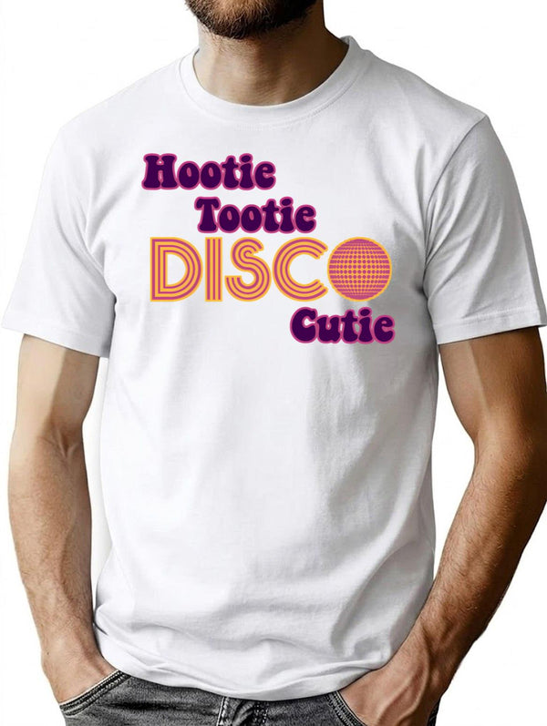 Hootie Tootie Disco Cutie T-Shirt for Men & Women, T-Shirts Graphic Tee - White