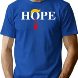 Hope Trump T-Shirt for Men & Women, T-Shirts Graphic Tee - Blue