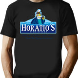 Horatio'S Fish Sticks T-Shirt for Men & Women, T-Shirts Graphic Tee - Black