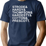 Horror - Final Girls Surnames T-Shirt for Men & Women, T-Shirts Graphic Tee - Navy
