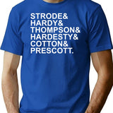 Horror - Final Girls Surnames T-Shirt for Men & Women, T-Shirts Graphic Tee - Blue