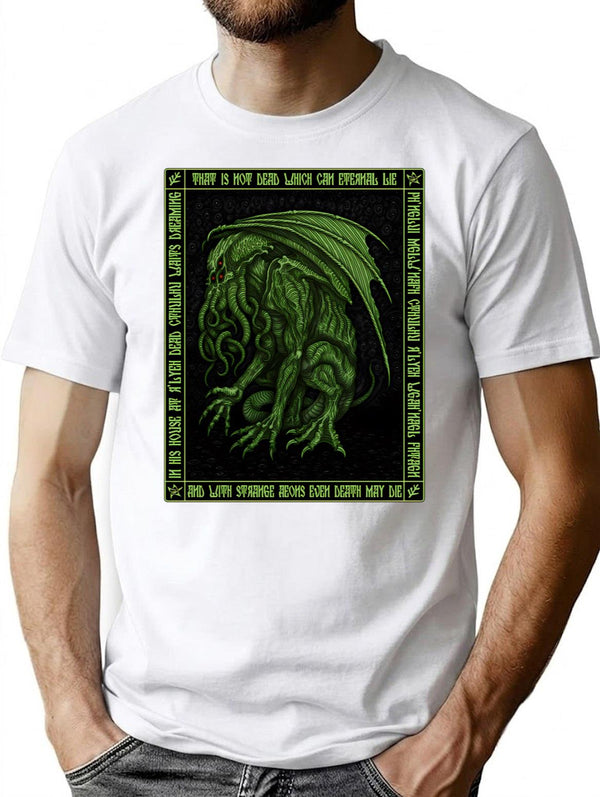 Horror Of Cthulhu - Azhmodai 2020 T-Shirt for Men & Women, T-Shirts Graphic Tee - White