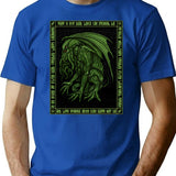 Horror Of Cthulhu - Azhmodai 2020 T-Shirt for Men & Women, T-Shirts Graphic Tee - Blue