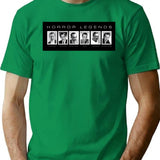 Horror Screen Legends T-Shirt for Men & Women, T-Shirts Graphic Tee - Green