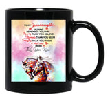 Horse Granddaughter You Are Loved More Than You Know Black Coffee Mug, Gift Coffee Mug - Black
