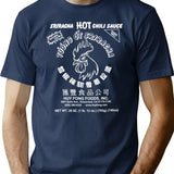 Hot Picante Spicy Sriracha Salsa Gallo Spicy Rooster T-Shirt for Men & Women, T-Shirts Graphic Tee - Navy