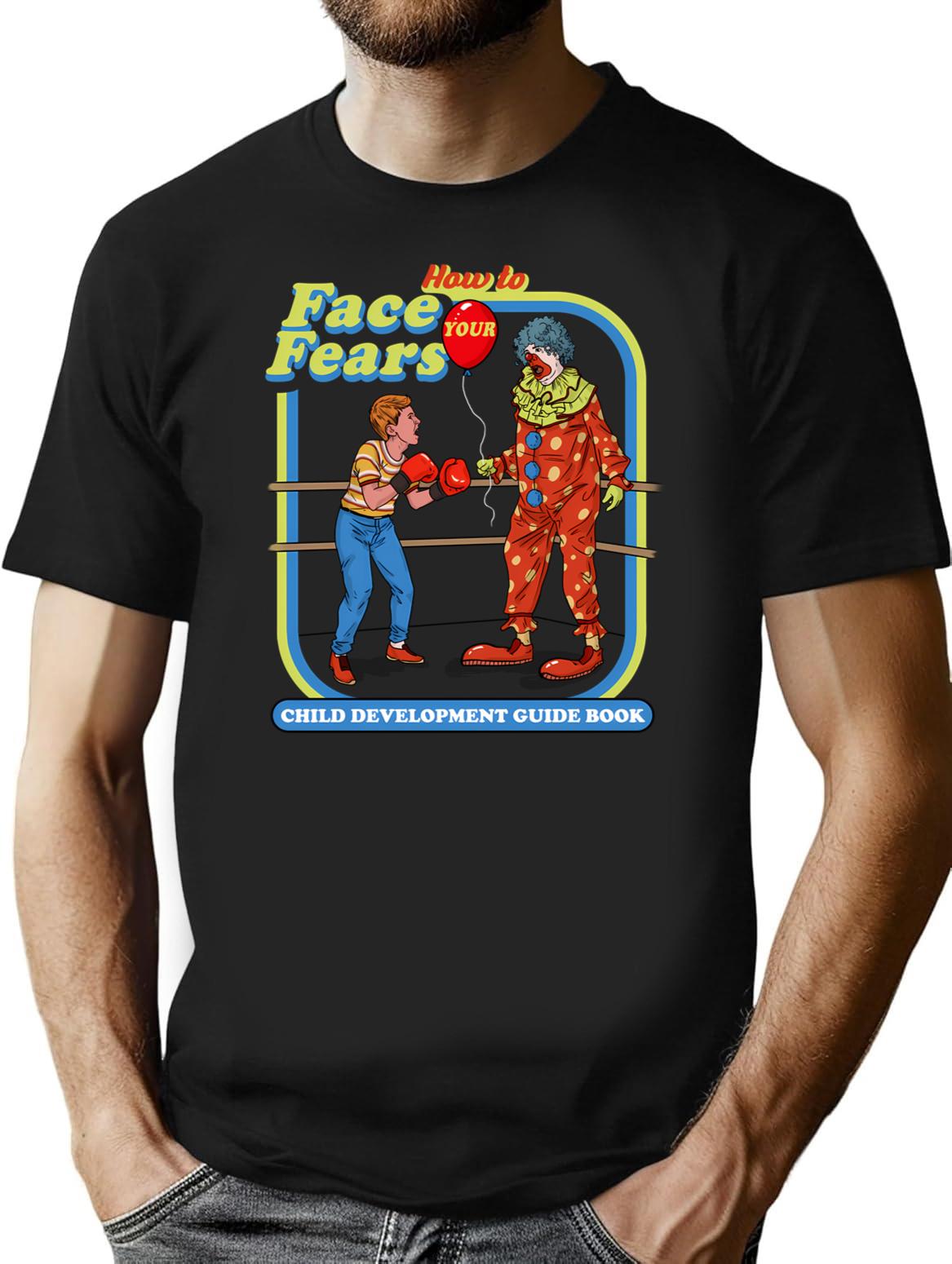 How To Face Your Fears Dks T-Shirt for Men & Women, T-Shirts Graphic Tee - Black