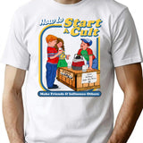 How To Start A Cult Dks T-Shirt for Men & Women, T-Shirts Graphic Tee - White