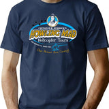 Howling Mad Murdock Helicopter Tours T-Shirt for Men & Women, T-Shirts Graphic Tee - Navy