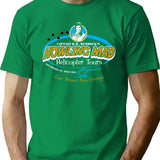 Howling Mad Murdock Helicopter Tours T-Shirt for Men & Women, T-Shirts Graphic Tee - Green
