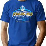 Howling Mad Murdock Helicopter Tours T-Shirt for Men & Women, T-Shirts Graphic Tee - Blue