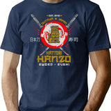 Httori Hnzo Sword Logo T-Shirt for Men & Women, T-Shirts Graphic Tee - Navy