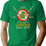Httori Hnzo Sword Logo T-Shirt for Men & Women, T-Shirts Graphic Tee - Green