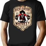 Huckleberry Whiskey Label T-Shirt for Men & Women, T-Shirts Graphic Tee - Black