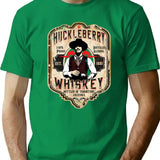 Huckleberry Whiskey Label T-Shirt for Men & Women, T-Shirts Graphic Tee - Green